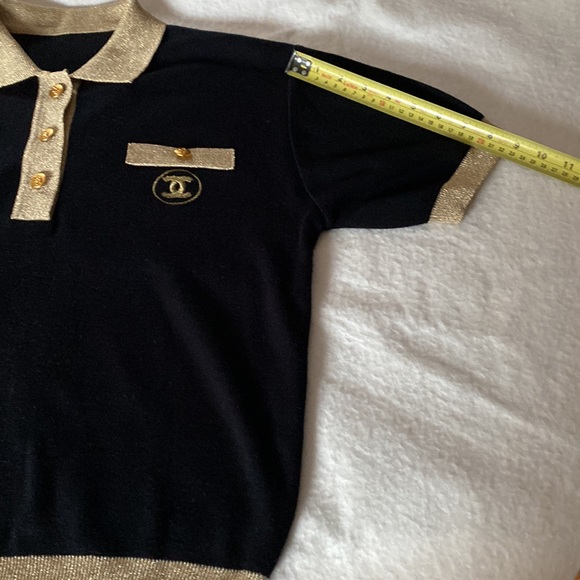 CHANEL SHORT SLEEVES SWEATER/TOP . - Picture 7 of 13